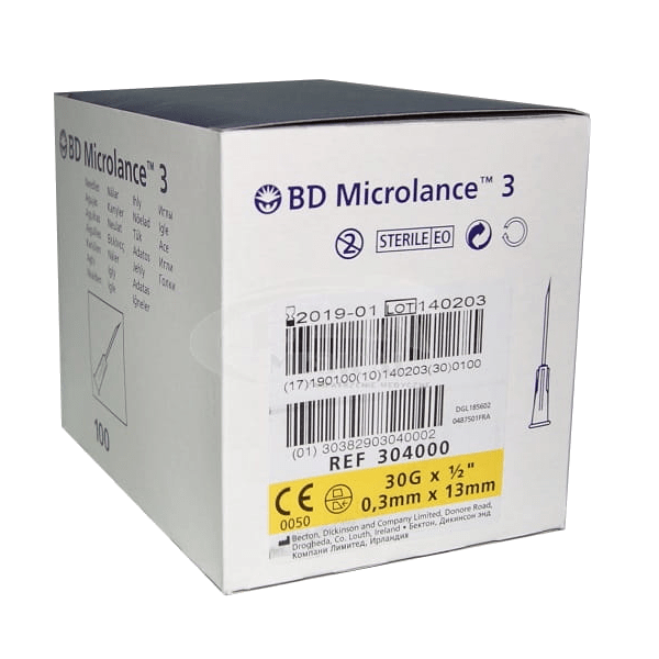 Naalden BD Microlance 3 – 30G 1/2 (0,3 × 13 mm) (10 stuks)