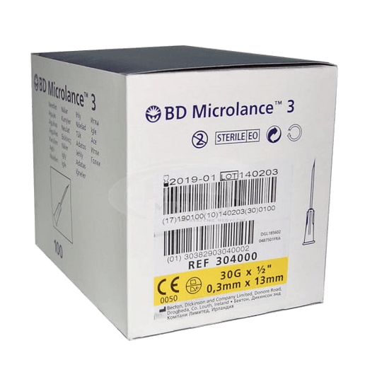 Naalden BD Microlance 3 – 30G 1/2 (0,3 × 13 mm) (10 stuks)