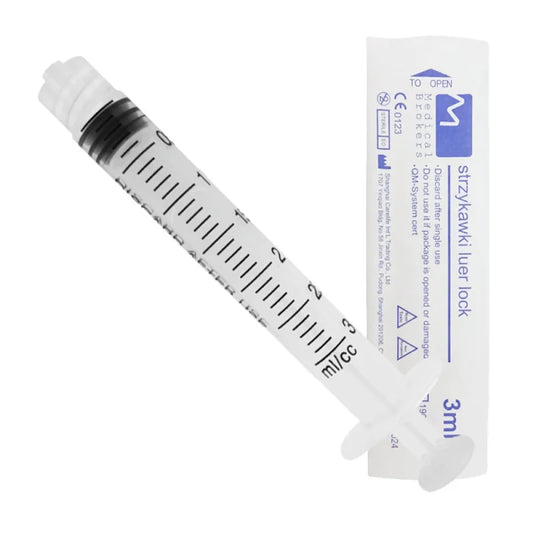 3 ml Luer Lock Spuit (drie-delig) – Medical Brokers (10 stuks)